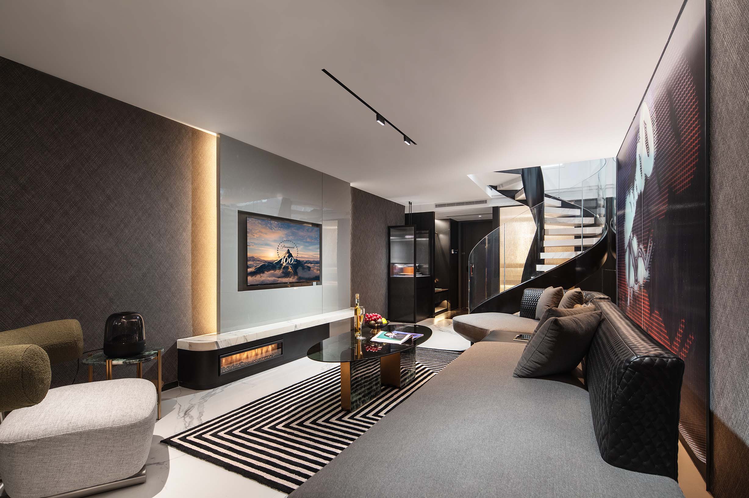 浮岛Loft·180°江景汤池套房A