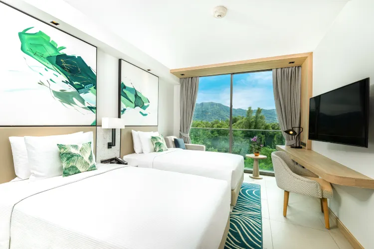 ห้องทวินดีลักซ์ที่มีวิวภูเขา
