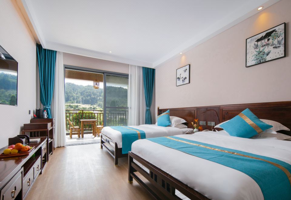 Jinggangshan Banmu Fangtang Homestay Puyue · Oxygen-rich Ion Twin Bed Room