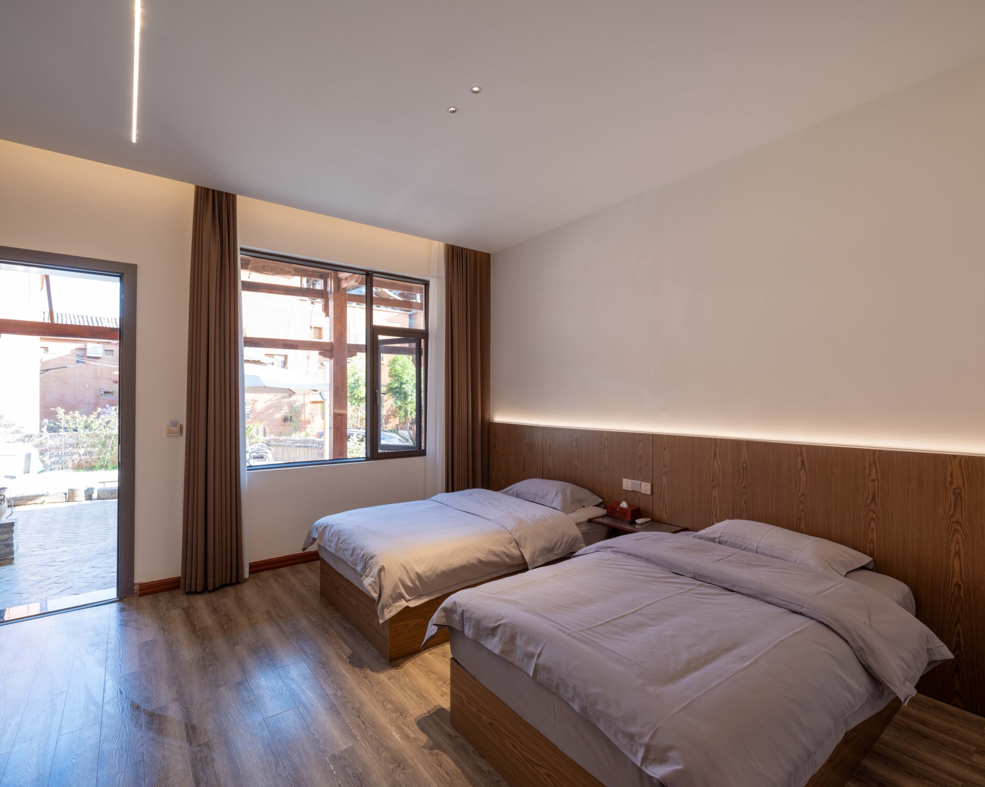 闲庭阳光双床房（私享花园院景|庭院星空）