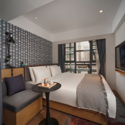 舒適大床房（零壓床墊）+（新風系統）+（智能客控） CityNote希諾酒店（廣州北京路大佛寺公園前地鐵站店）優惠