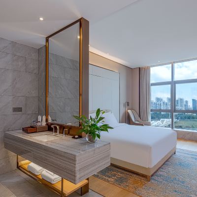 江景高級大床房（乾濕分離+星河景觀） 衡陽蒸湘華美達酒店優惠