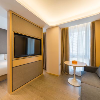 幾木套房（深睡枕PRO+會客區+小冰箱+投屏65寸電視） 北京亞運村國家會議中心亞朵飯店優惠