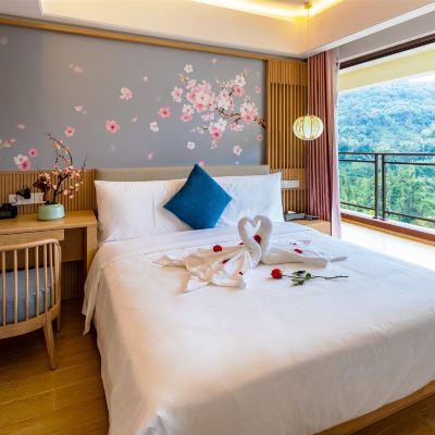 櫻花一大一雙温泉套房|十米全景露台|獨立泡池 從化方圓·雲雅酒店優惠