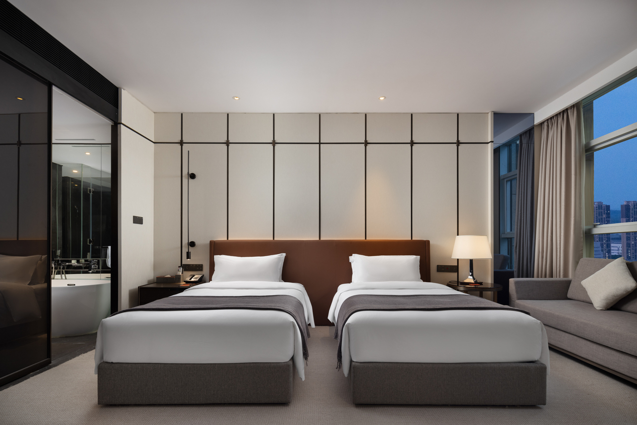 豪华双床房（金可儿床垫+浴缸+迷你冰箱）