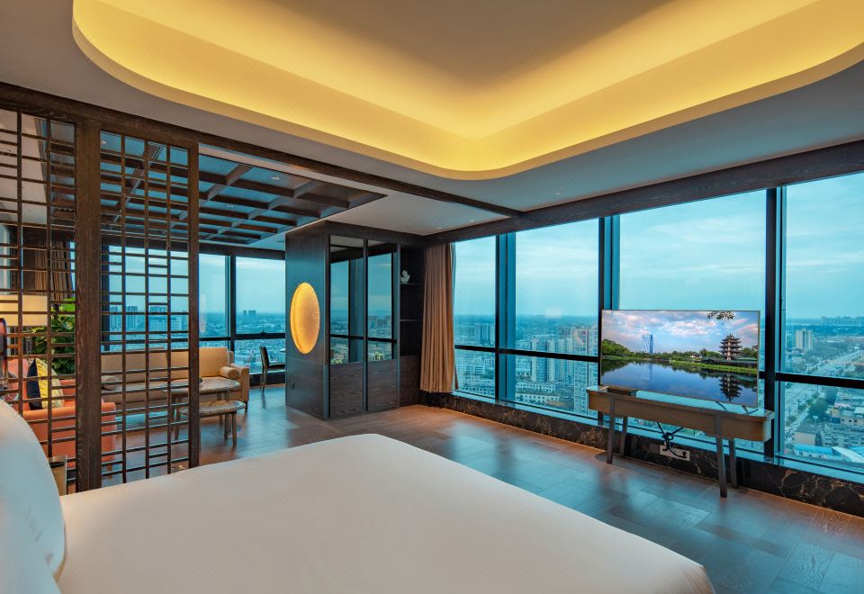 桃源川粹開間套房（機麻+中式裝修+開放式無界空間）