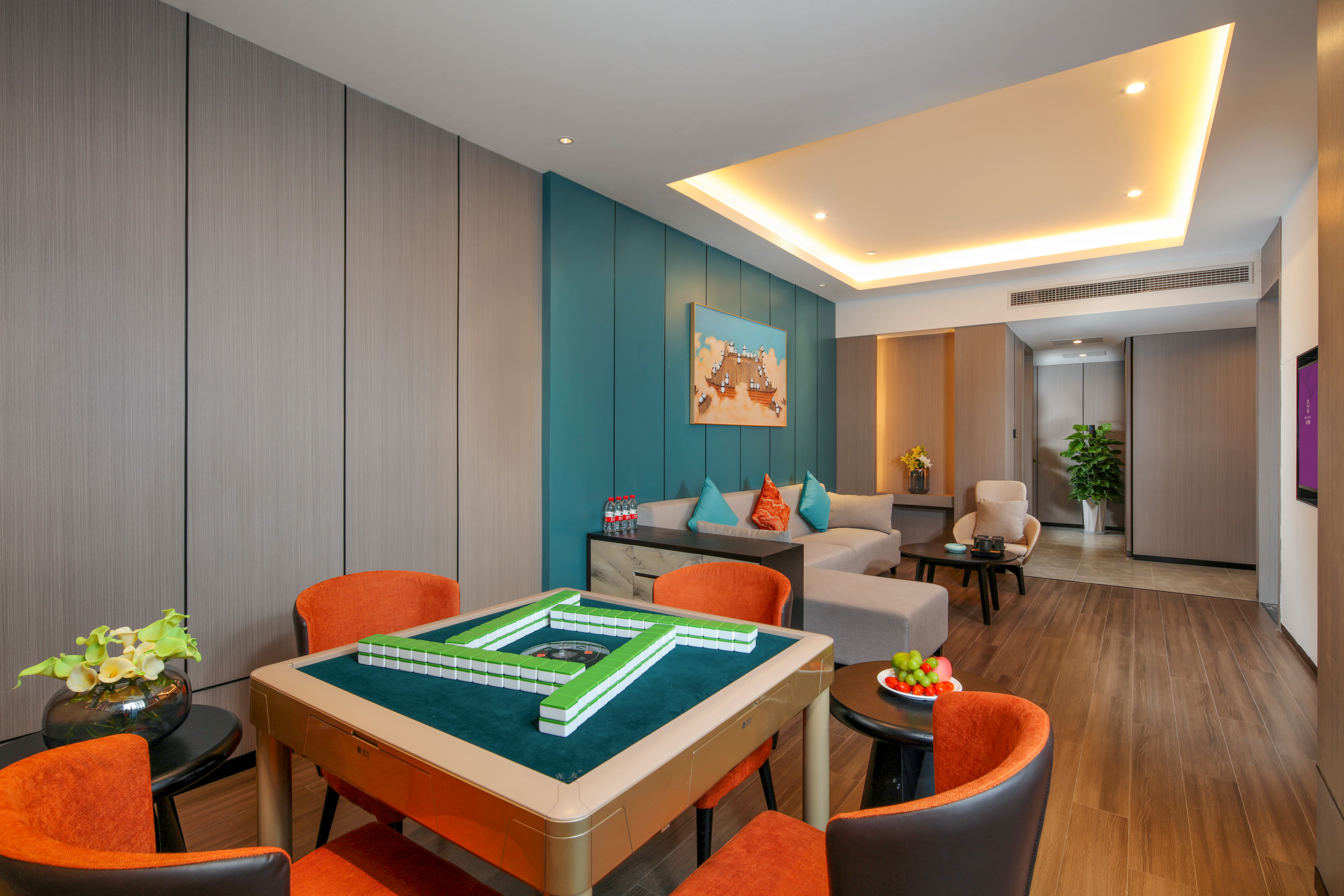 山水棋牌大床房（智能客控+机麻）