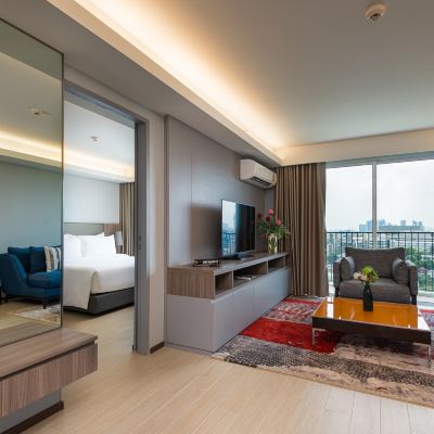 花園景兩卧室公寓酒店 曼谷拉瑪9號美蒂雅酒店優惠