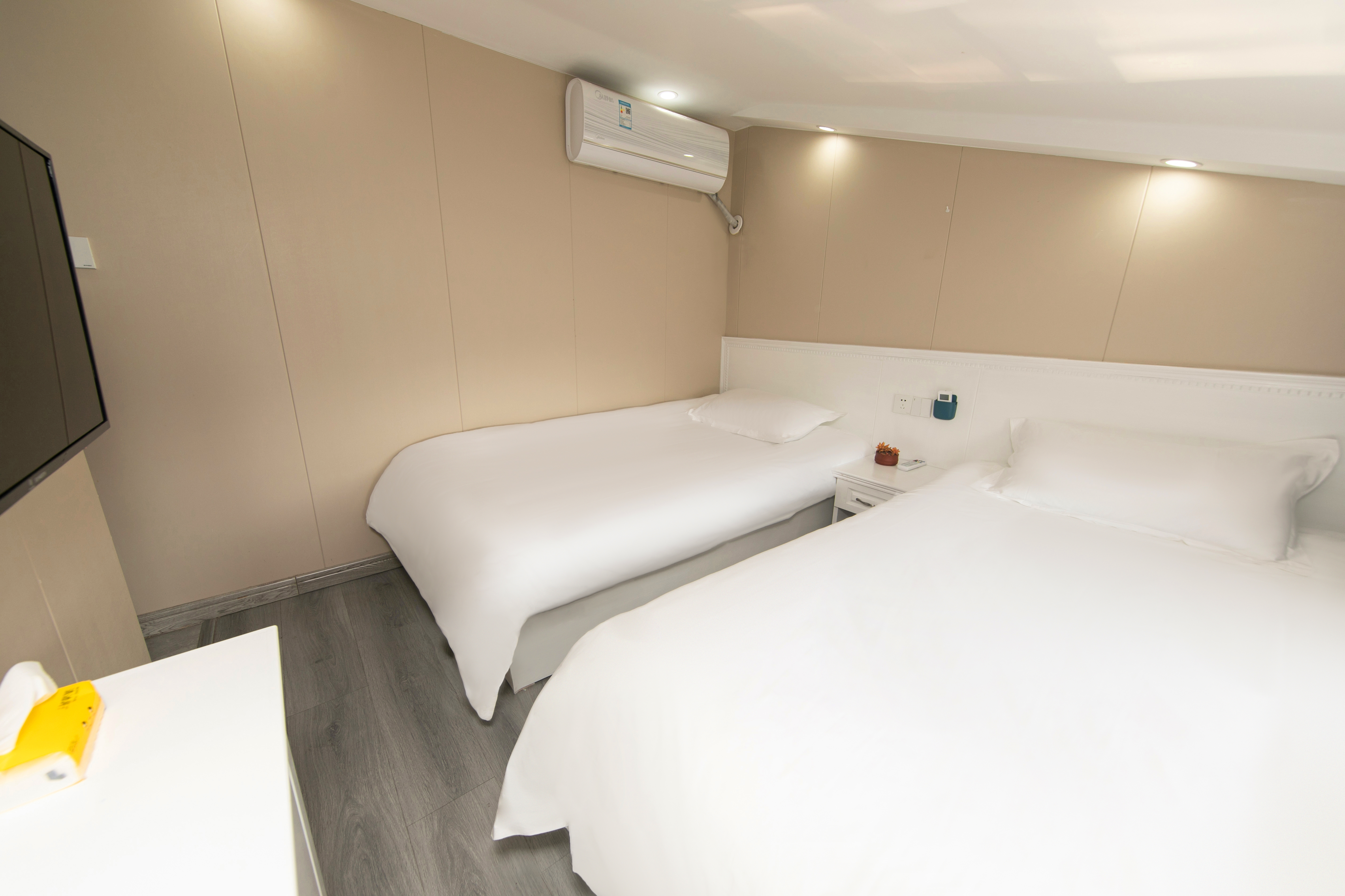 自在斜顶双床房