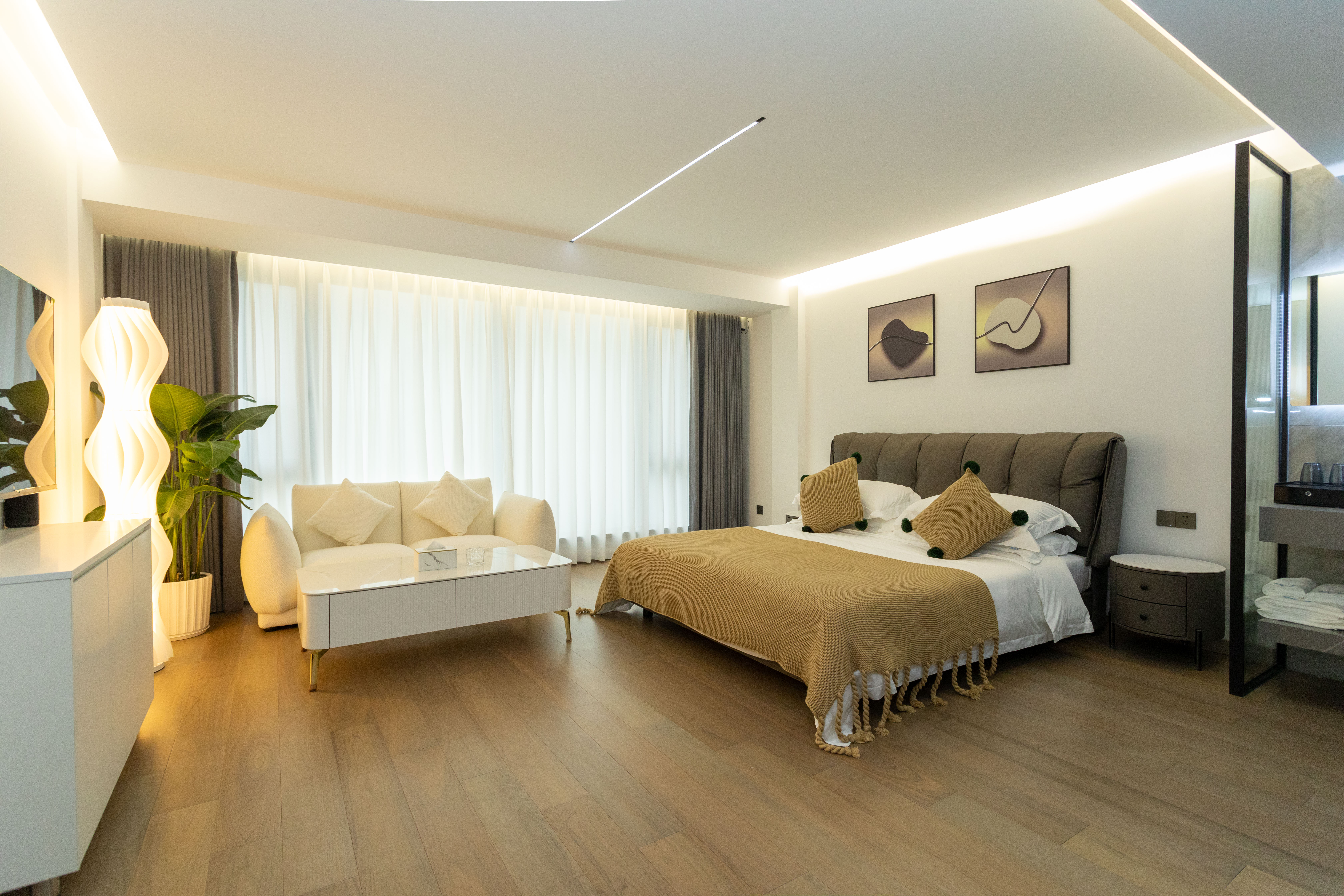 听潮·ins轻奢大床房『智能马桶+乳胶床垫』