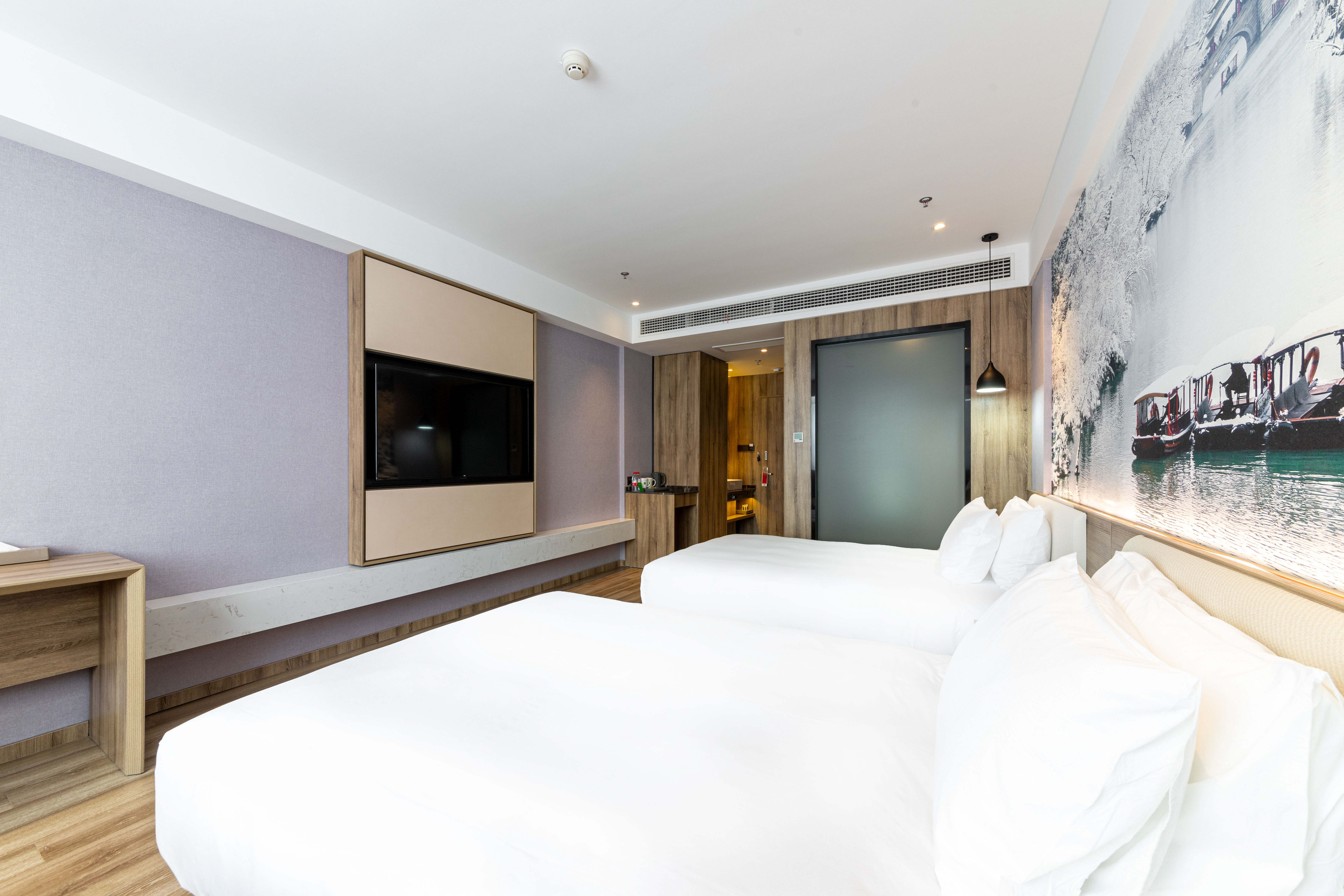 高级双床房（智能马桶＋电视投屏＋梦百合床垫）