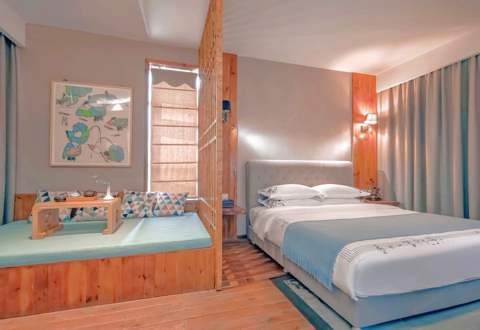 中山·私享阳台园景套房|深泡浴缸+智能马桶+茶台茶具