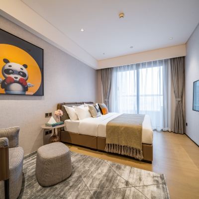 時光舒享大床房【電視投屏+洗衣機+獨立陽台】 時光ONE國際公寓（深圳福田車公廟店）優惠