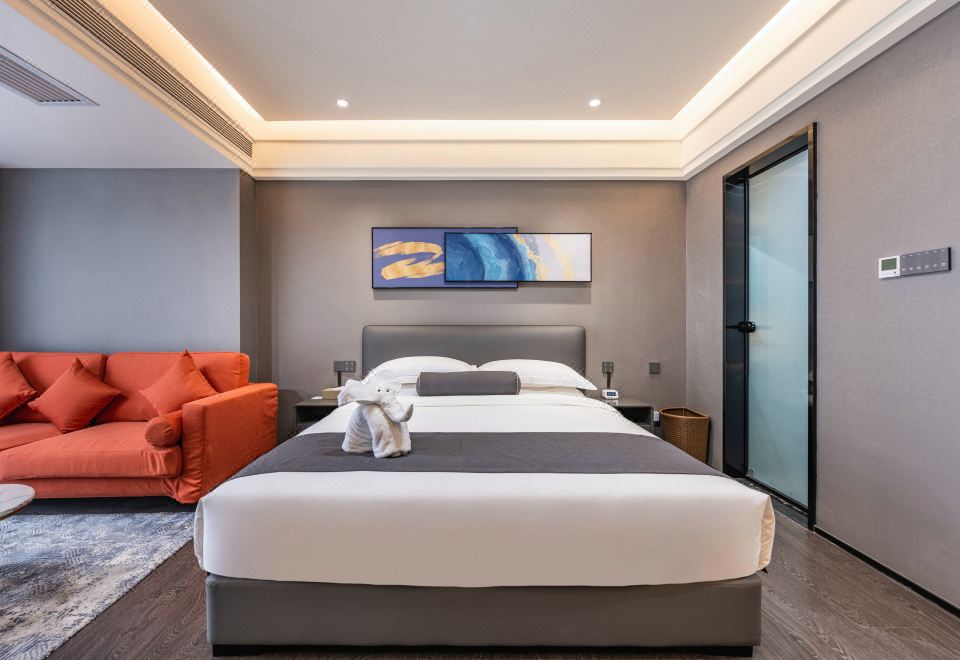 世御舒适大床公寓（洗衣机+冰箱+厨房）