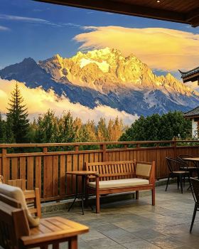 Township Qiyuan Relax·Lanshan Unique Snow Mountain Panoramic Star