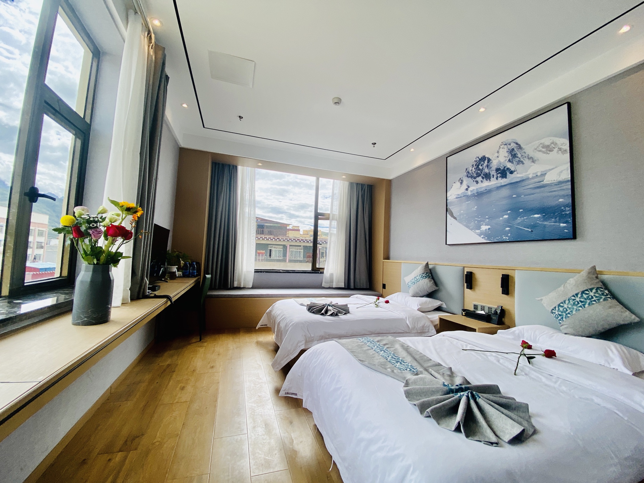 卓达雪山·观景双床房（恒温地暖）
