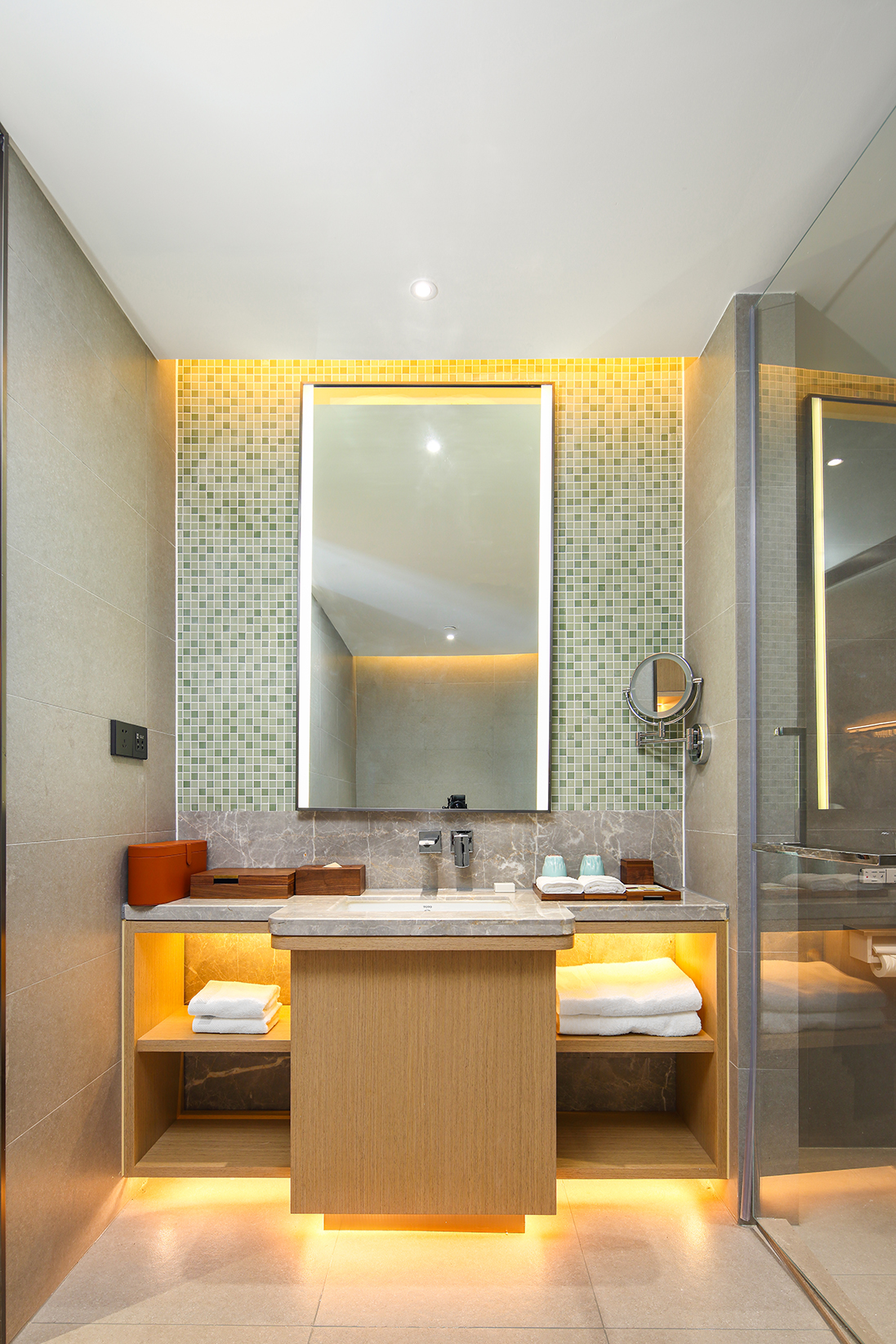 庭院景观双床房