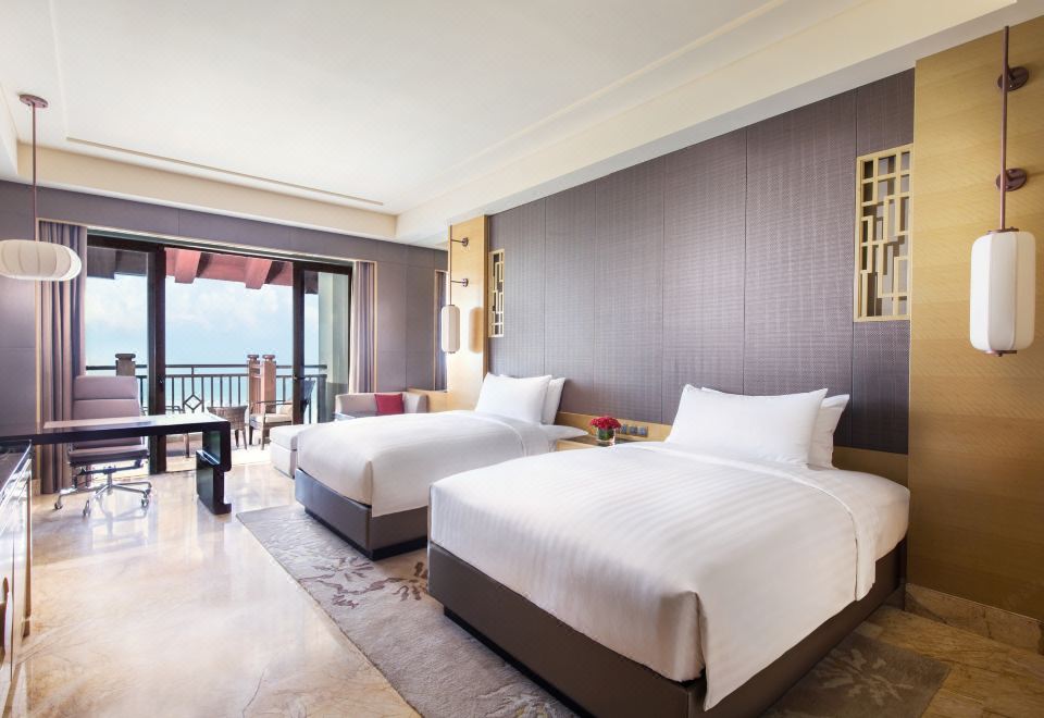 Haikou Marriott HotelExecutive Sea-view Twin Room
