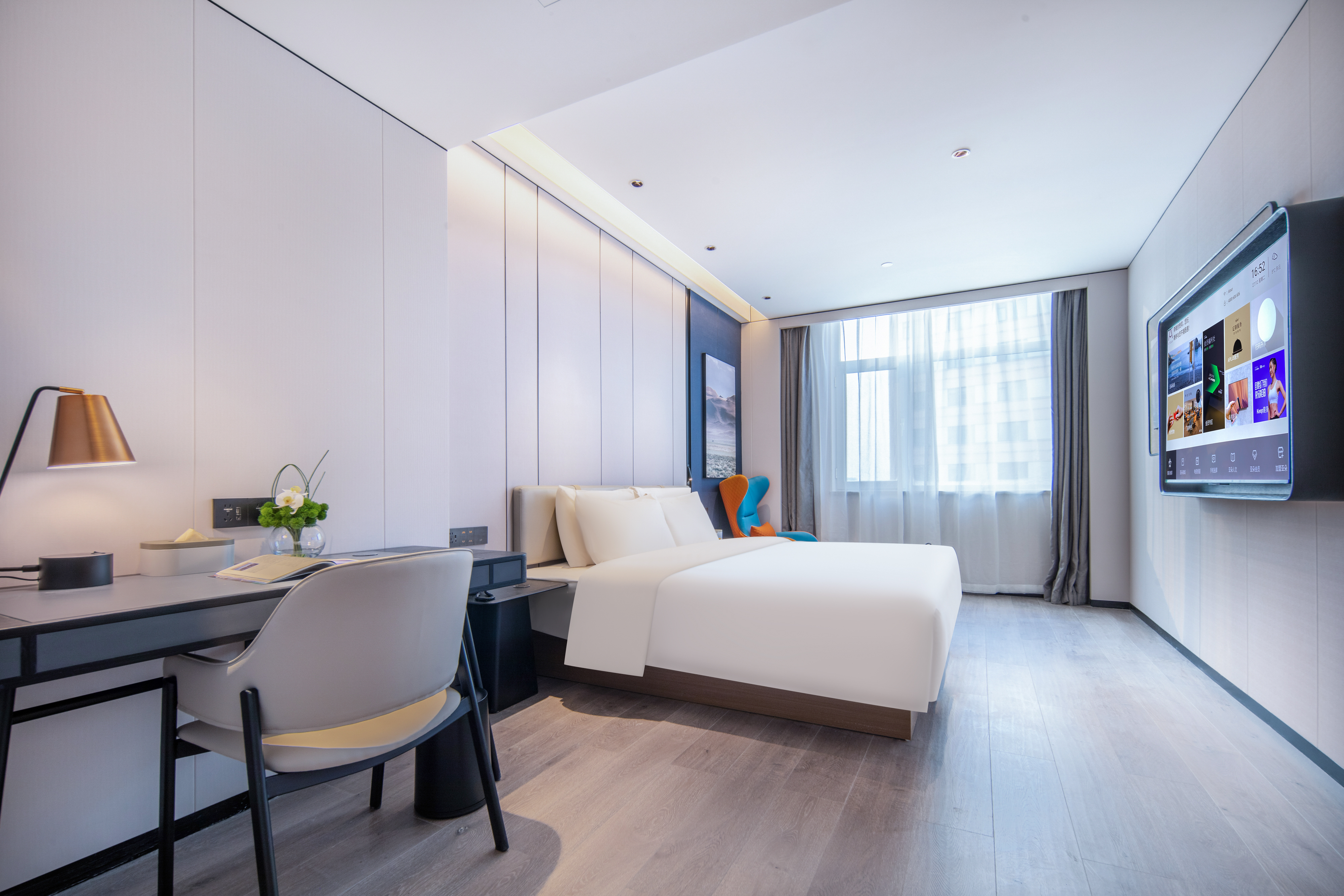 几木套房（深睡枕+mini吧+55寸投屏电视+浴缸+客厅）