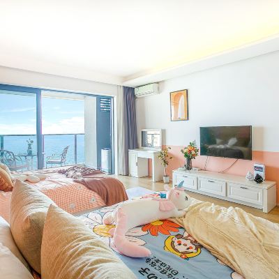 豪華一線海景雙床房 惠州花季度假公寓（華潤小徑灣店）優惠