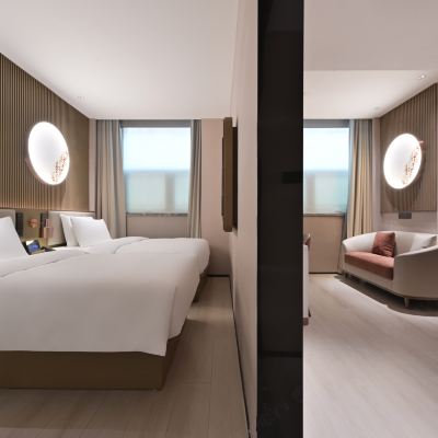 商務雙床套房（獨立會客區） 桔子水晶北京天安門王府井飯店優惠
