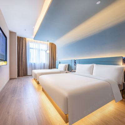 幾木親子套房（智能客控+深睡枕+智能馬桶+小冰箱+可投屏65寸電視） 天津濱江道恆隆廣場亞朵S飯店優惠