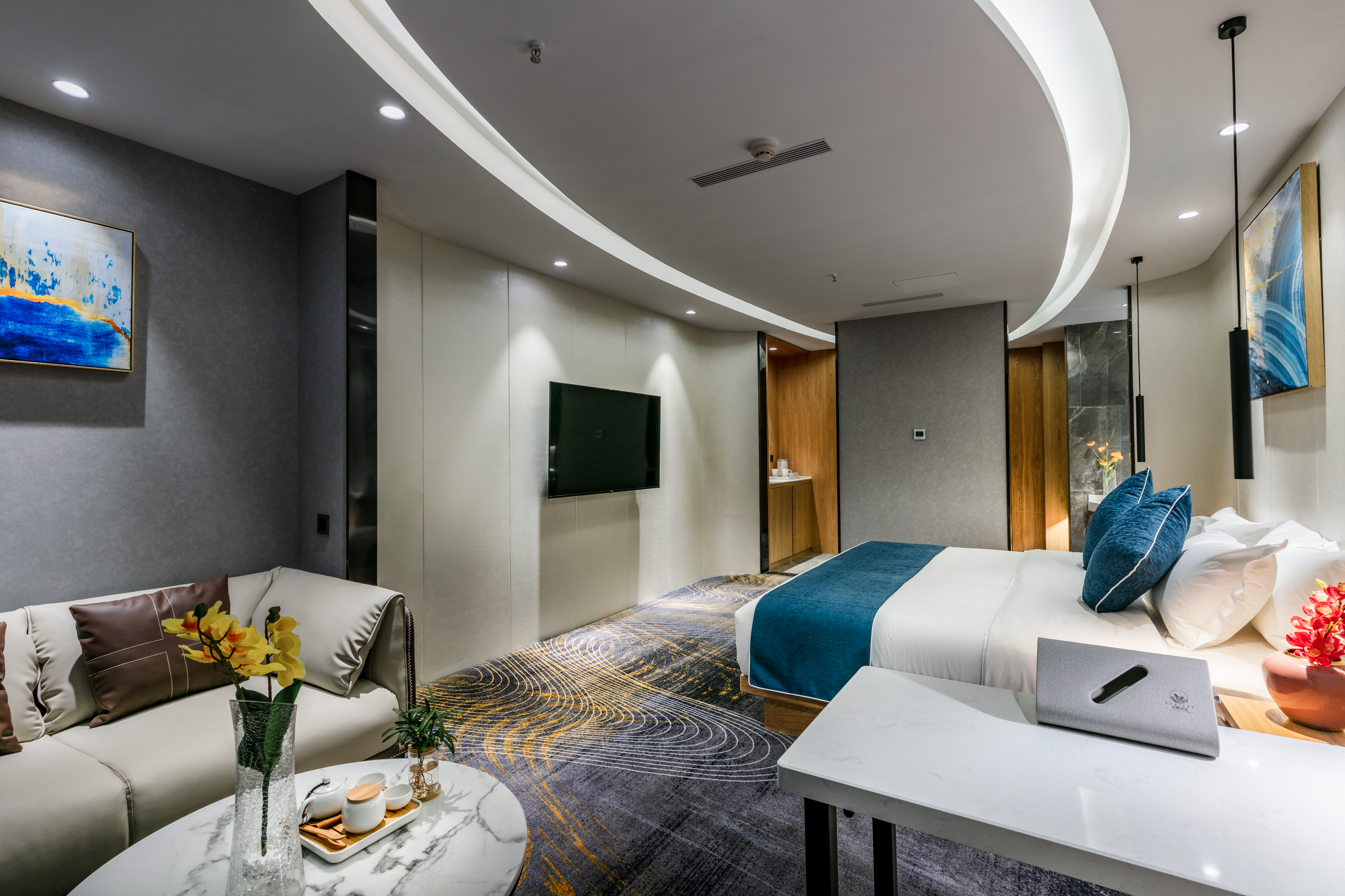 悅享大床房+輕奢沙發-靜謐空間