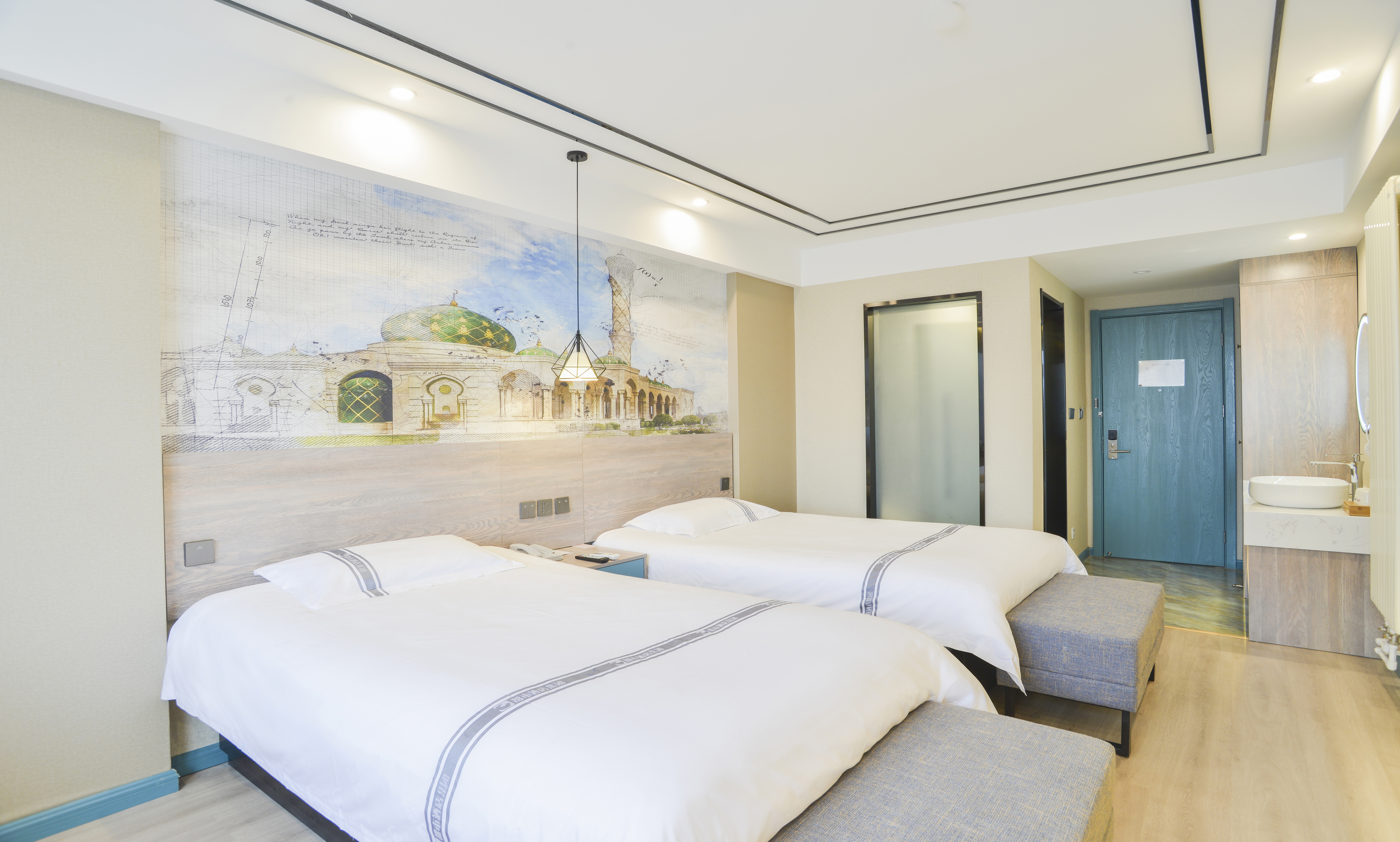 花园尊享双床房