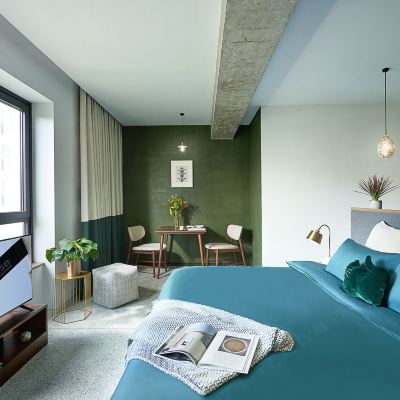 臻選單間居室（帶廚房+冰箱+洗烘一體機） basePLUS佰舍服務式公寓（上海世博會博物館濱江店）優惠