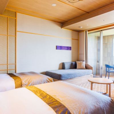 甄選雙床房（帶露天浴室和陽台）（禁菸） 伊東高原龜之井飯店優惠