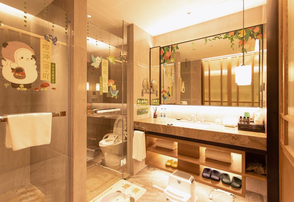 奇幻森林亲子主题双床房-独立泡池