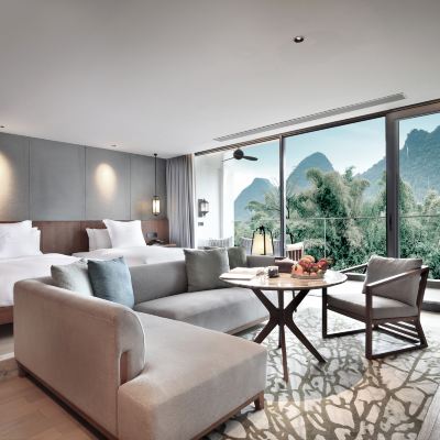 一品山河雙床房 陽朔潼鄉度假酒店優惠