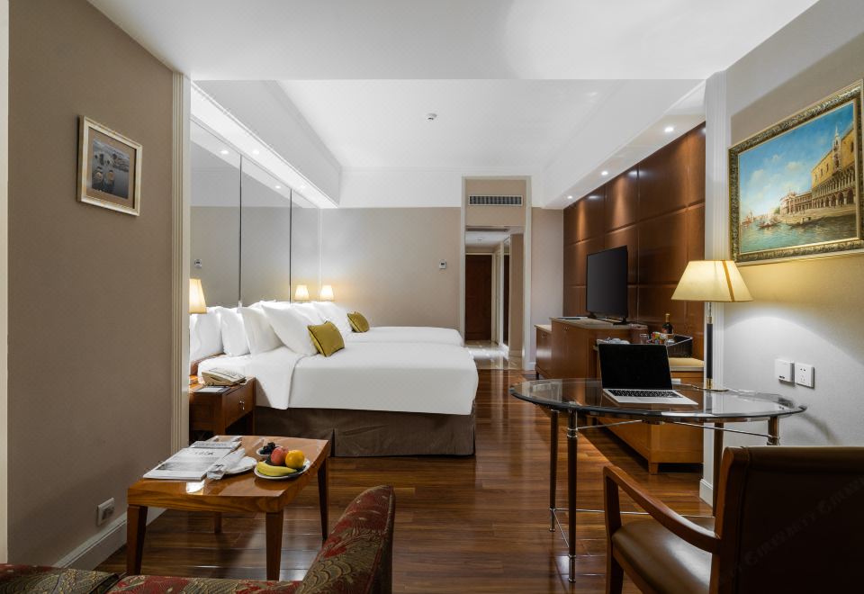 行政城景雙床房「小米電視+高空城景+Minibar」