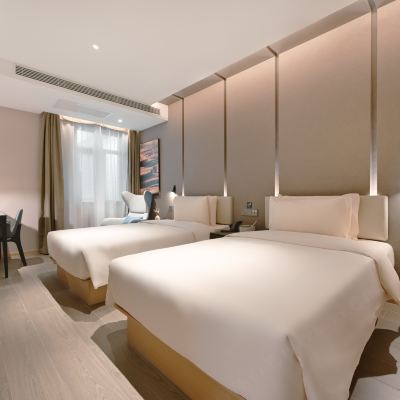 高級雙床房（小冰箱+手機投屏） 北京國貿潘家園亞朵飯店優惠