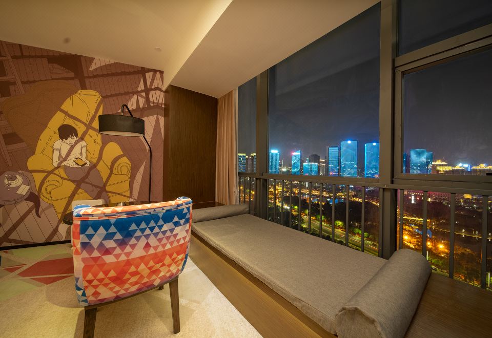 品質景觀雙床房（180°正湖景+小冰箱+電動窗簾）