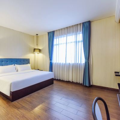 寧靜大床房「親膚洗浴+舒適空間＋採光明亮盈透」 金碧悅飯店（廣州番禺長隆店）優惠