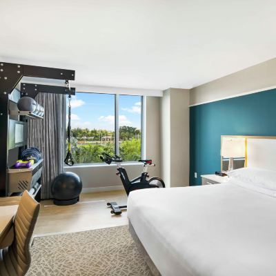 行動聽力無障礙特大床健身房帶浴缸 邁阿密達特蘭希爾頓酒店優惠