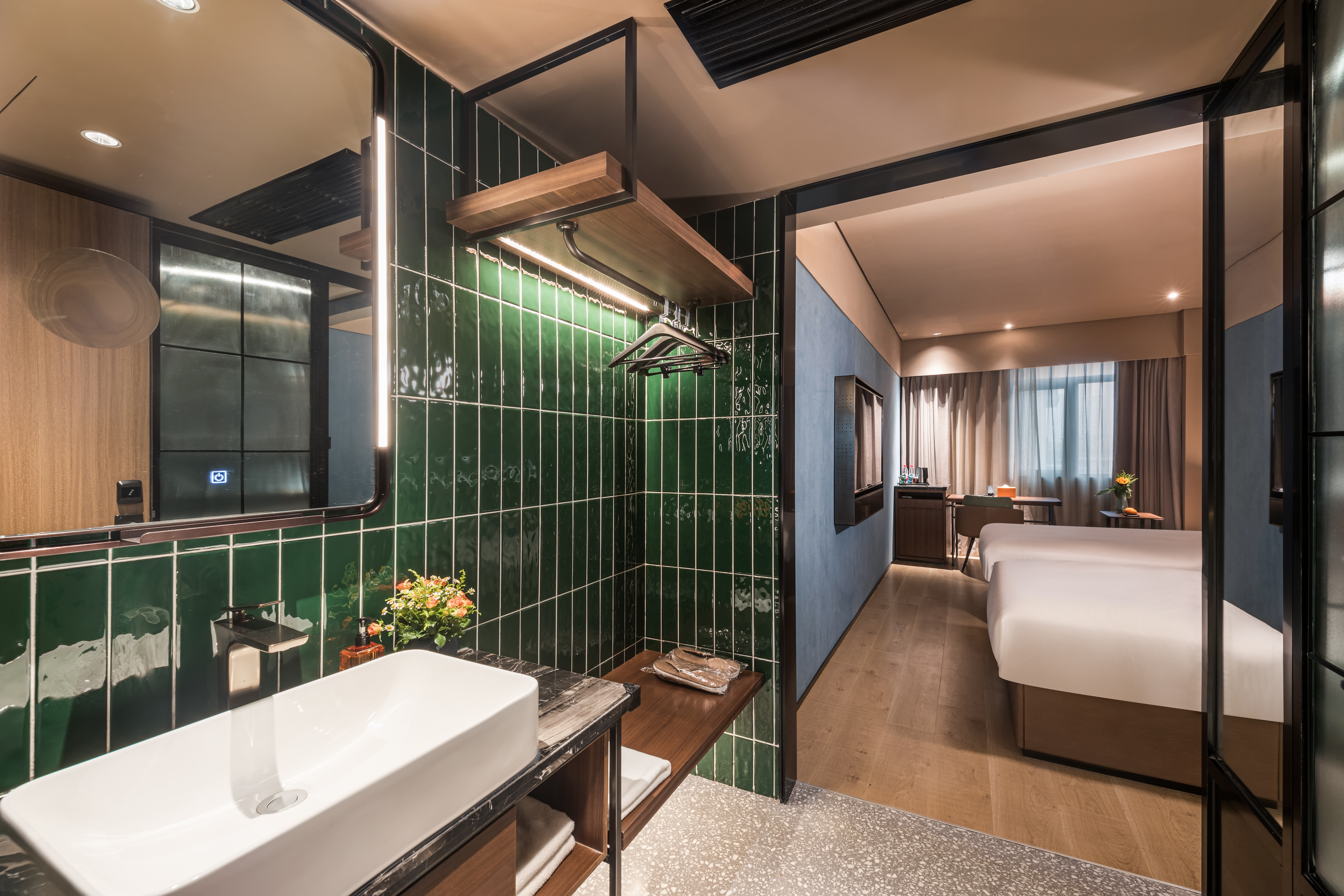 双床房（智能客控+KINGKOIL床垫+迷你冰箱）