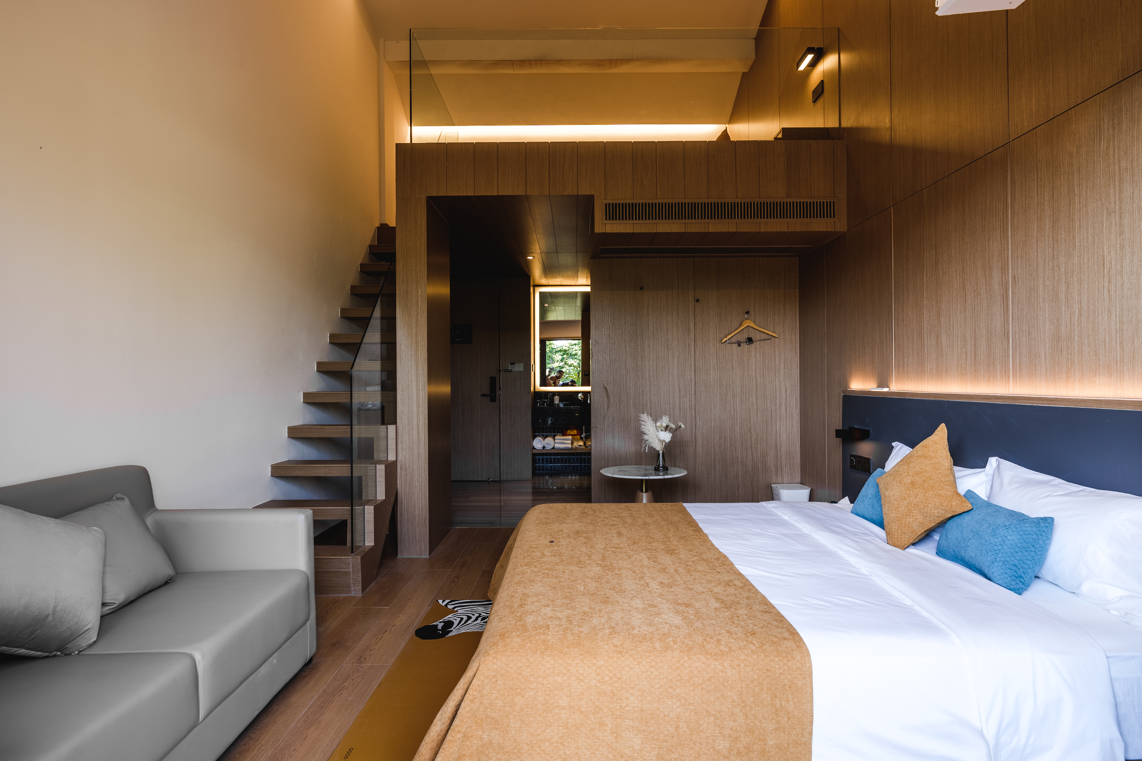 玉带河景LOFT家庭套房