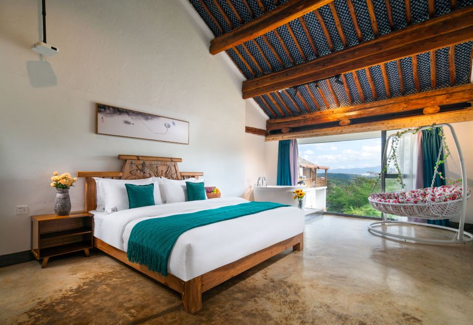 Kunming Ximeng Ayu Sheye Homestay (Changshui International Airport Branch)Wa Shan Mi Jing Simola Cinema Room (Tub + Smart Toilet + Voice-Controlled Lighting + Electric Curtains + 120-inch 3D Blu-Ray Screen)