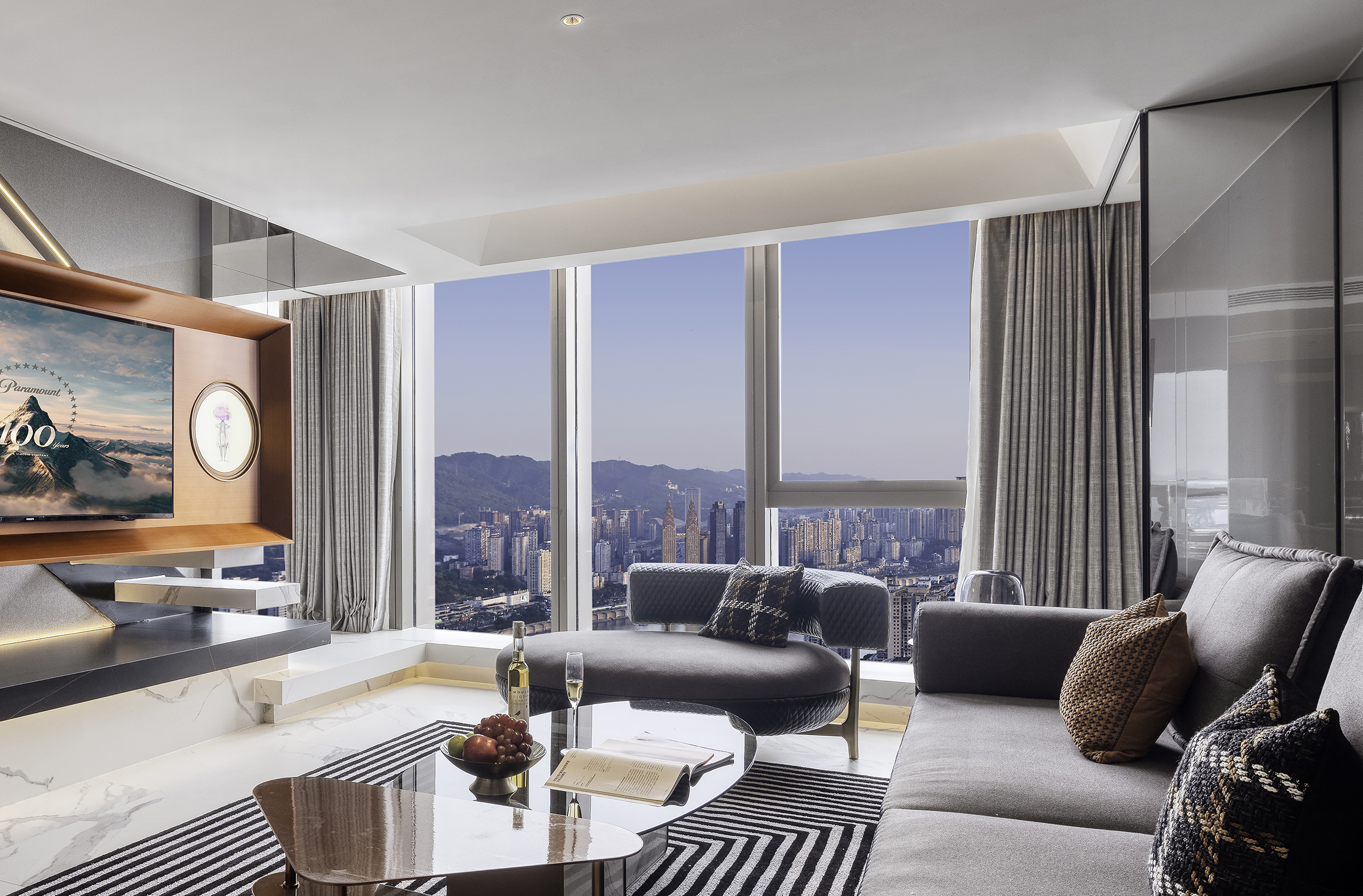 浮岛Loft·江景汤池套房