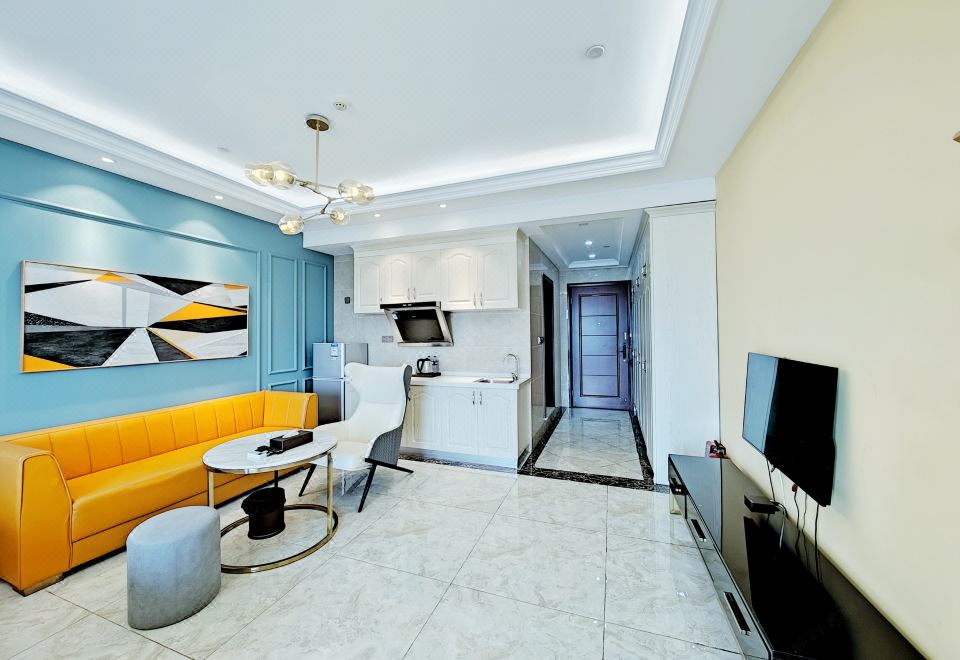 轻奢简约大床房-洗衣机+冰箱+高速吹风机