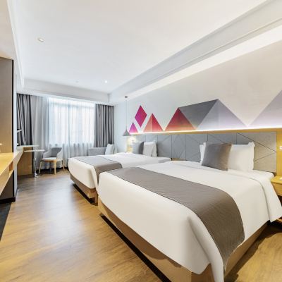 柏豪 | 商務雙床房【零壓護脊床墊+舒適床品+採光通透] 柏曼酒店（高州府前路店）優惠