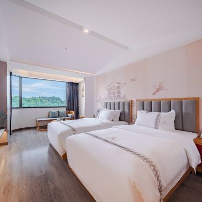 佛光普照雙床房（觀大佛+全臨江+賞三江夜遊燈光秀） 江山勝景民宿酒店（樂山大佛店）優惠