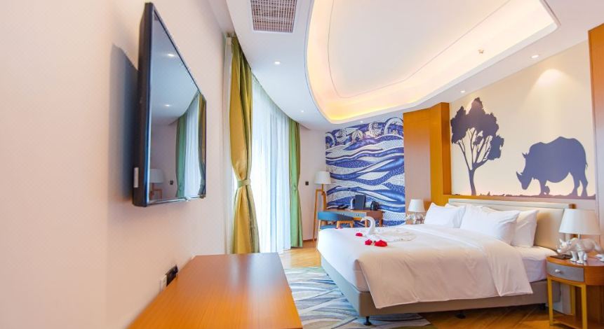 動物景觀家庭房（直麪動物園+上下鋪床）