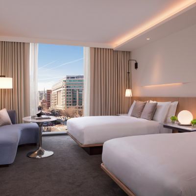 Hearing/Mobility Accessible Deluxe Two Queen Room with Roll-in Shower Conrad Washington DC Promo Code