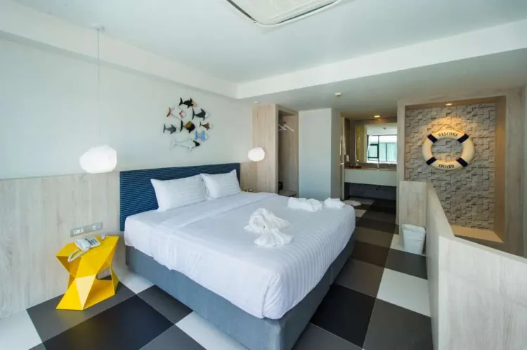 ห้องดูเพล็กซ์พร้อมทางเข้าสระว่ายน้ำ