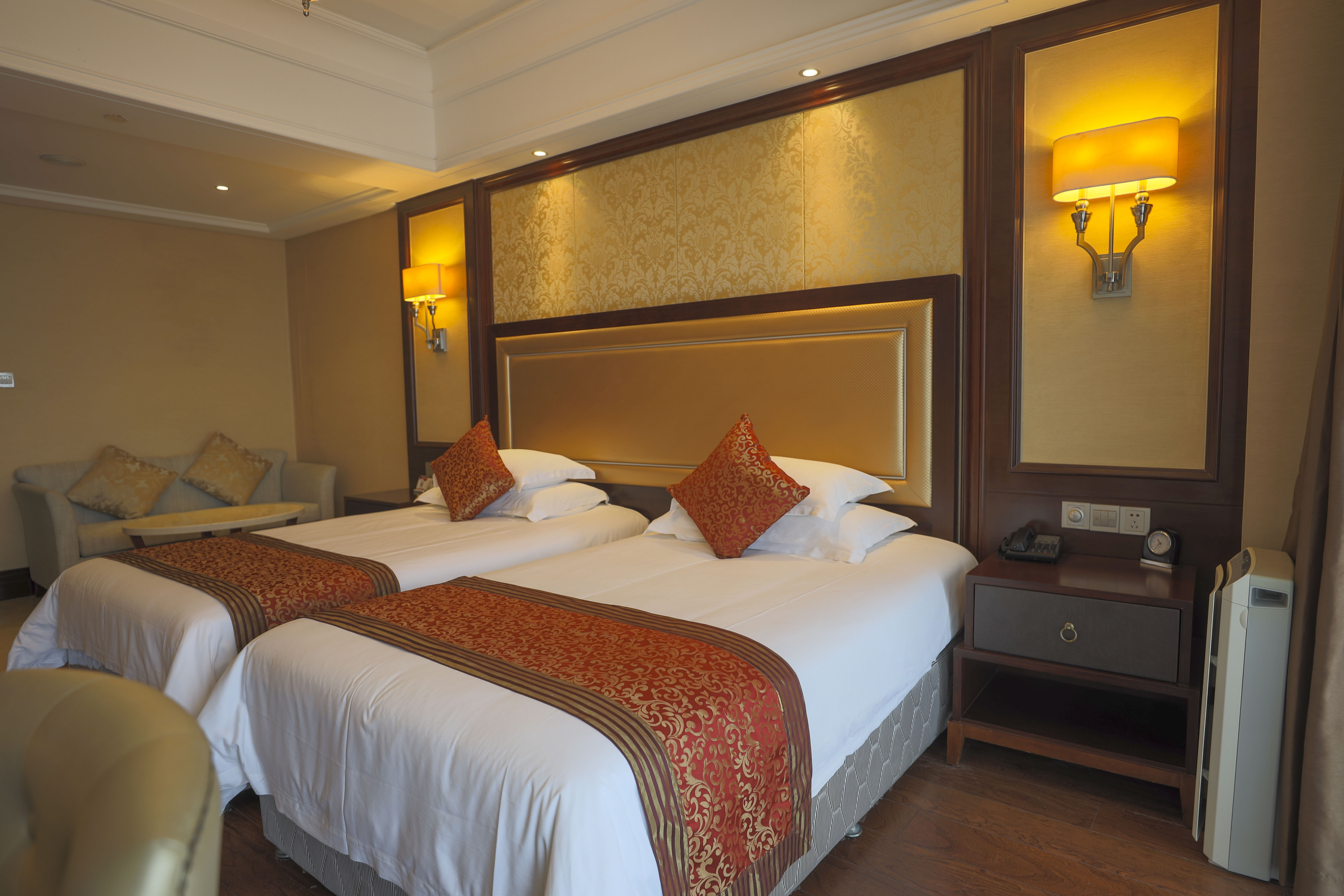 沐光·海景雙床房【觀南沙海景+私享陽臺+浴缸】