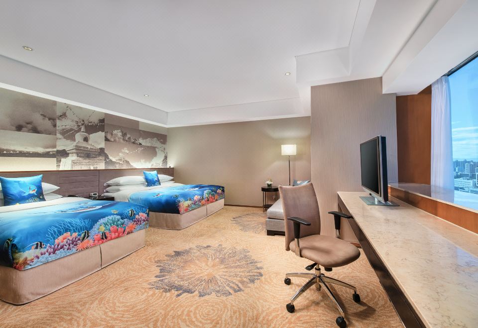 城市景观豪华家庭房