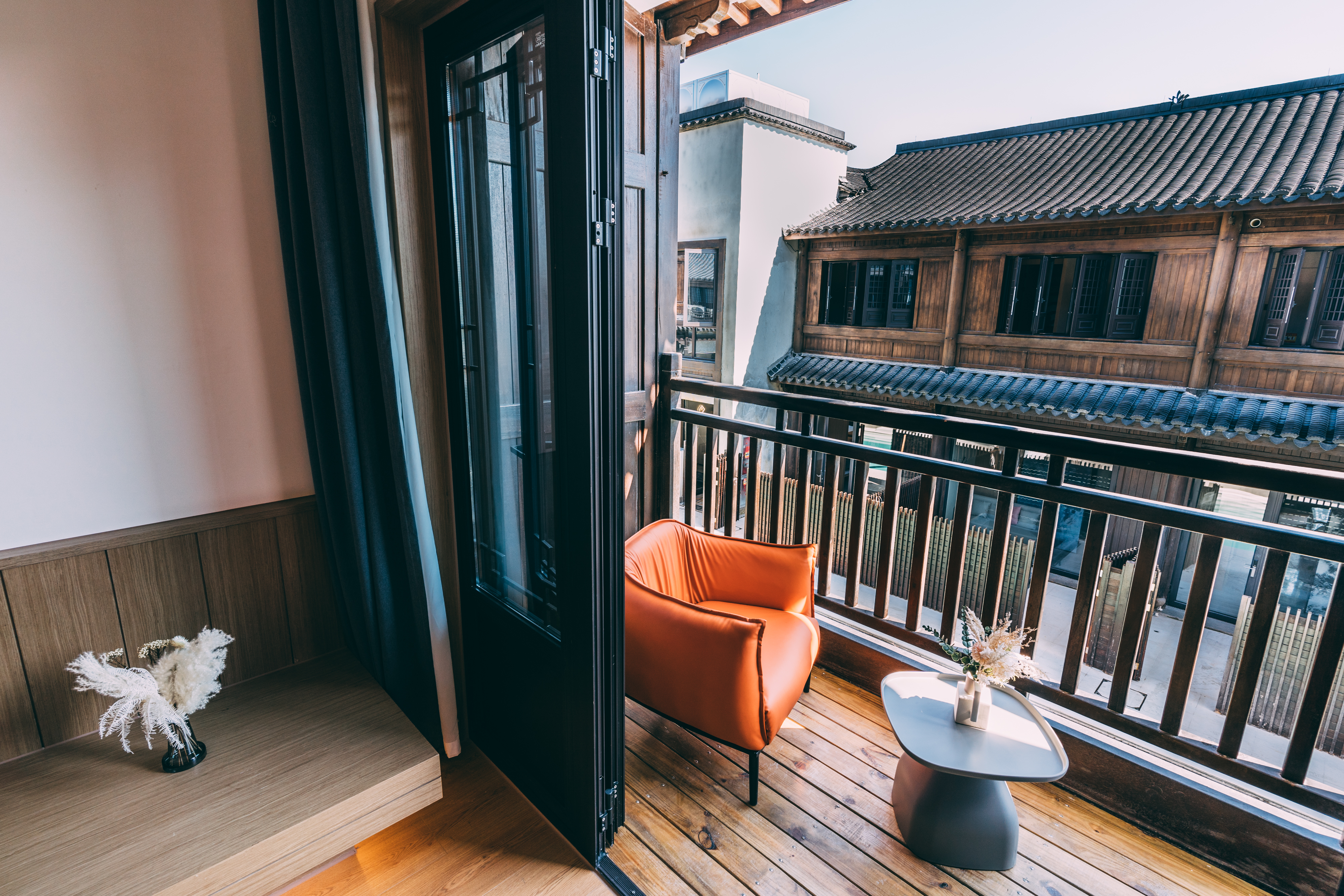 池景阳台大床房